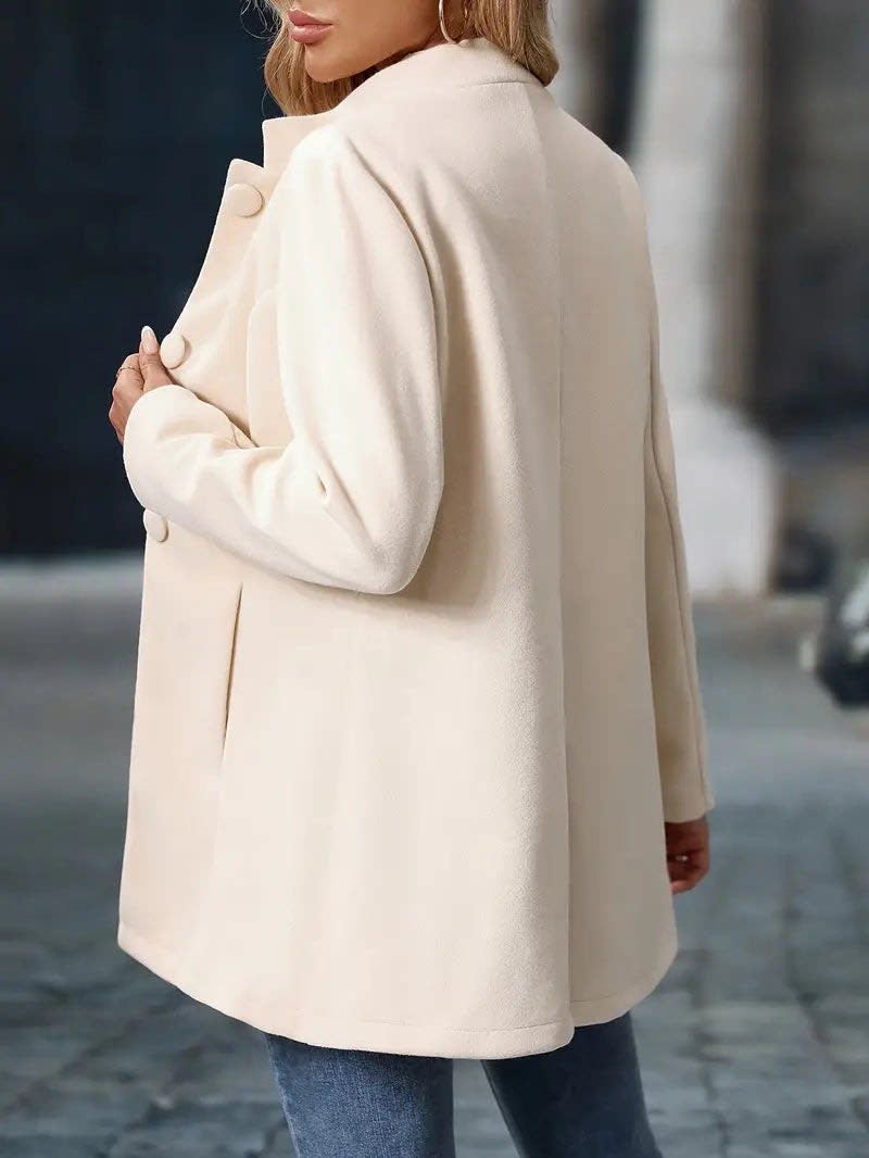 Opal Stand Collar Fitted Winter Coat