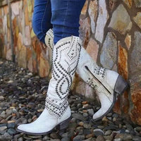 Perdita Studded Western Cowboy Boots