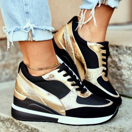 Quinn Metallic High-Top Walking Shoes for Women_1