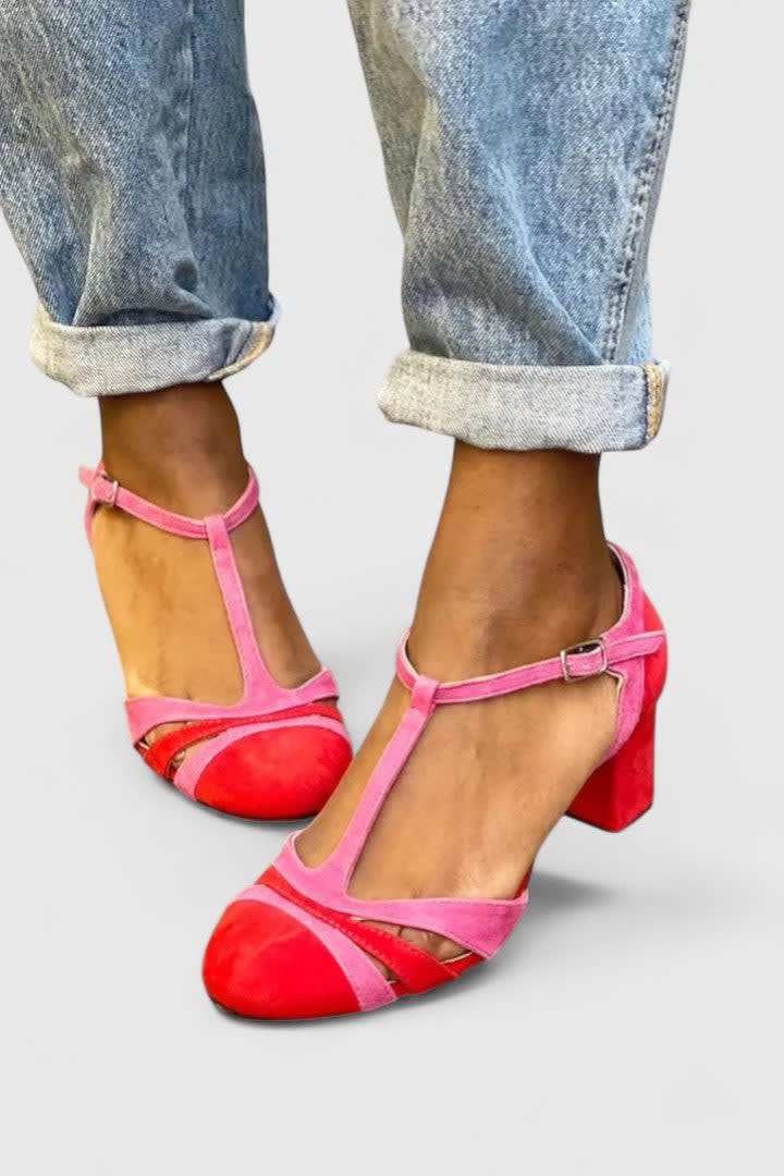 Ffion T-Bar Ankle Strap Block Heels_1