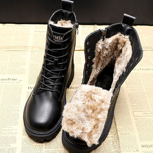 Yvette Fleece Lined Lace Up Winter Boots_1