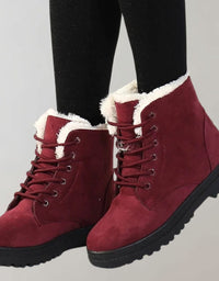 Zelda Faux Fur Lined Lace Up Winter Boots