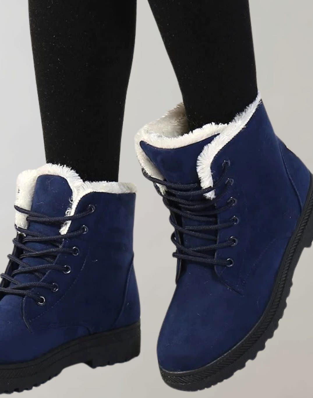 Zelda Faux Fur Lined Lace Up Winter Boots