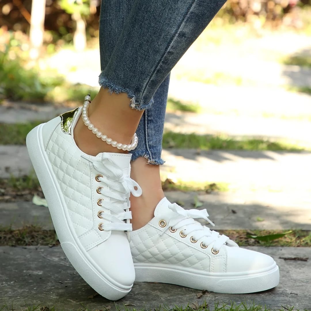 Perri Quilted Lace-Up Walking Shoes for Women_6