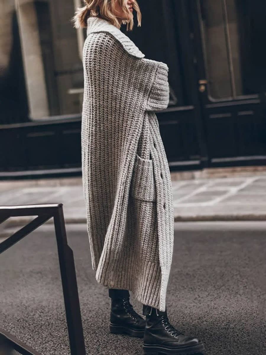 Emmeline Longline Chunky Knit Cardigan