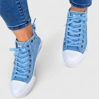 Tova Denim High Top Trainers with Zip