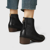 Xenia V Cut Pointed Toe Heeled Boots