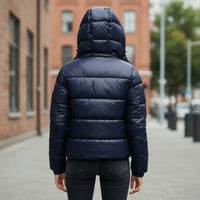 Colette High Shine Hooded Puffer Jacket