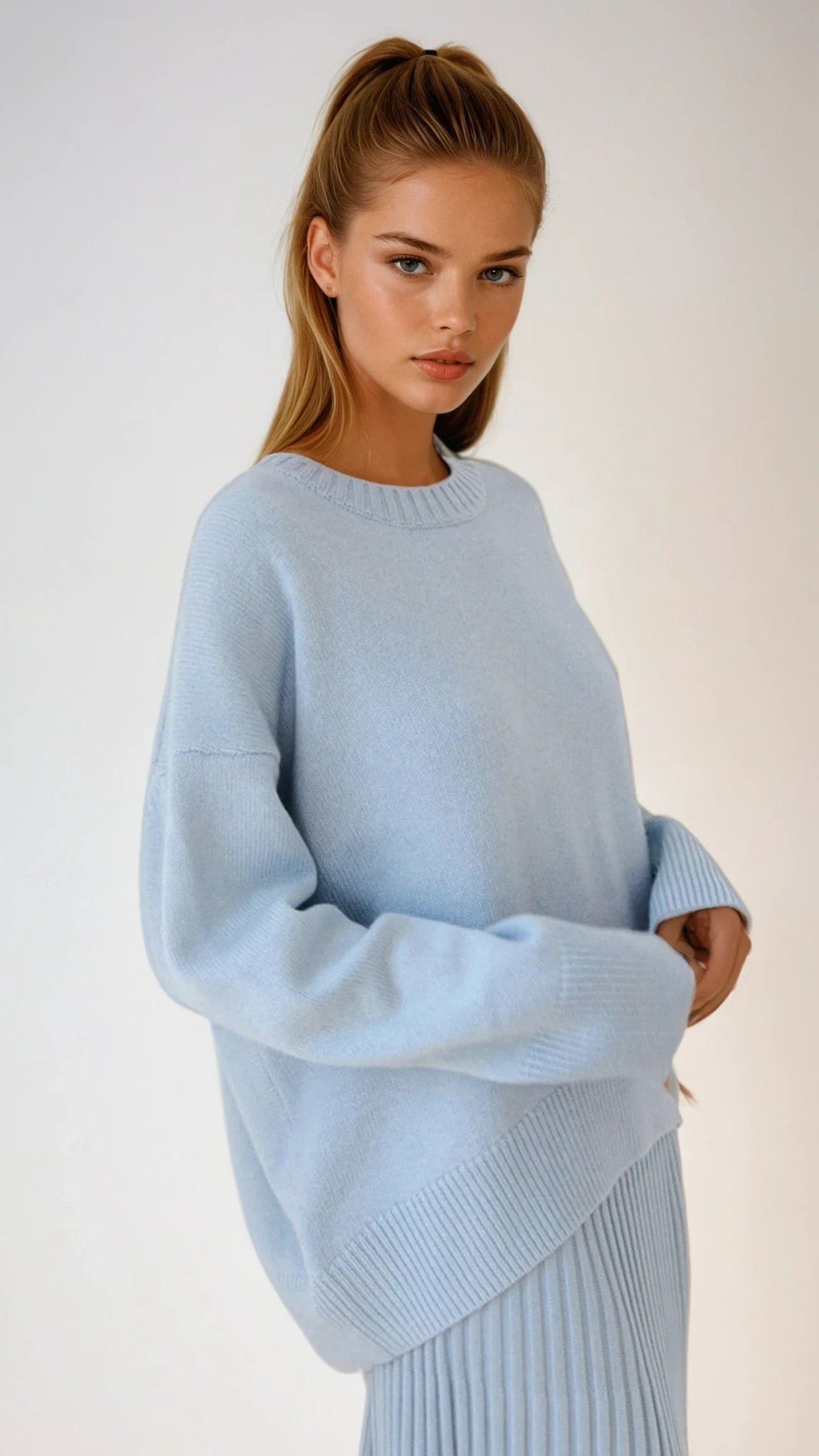 Cecilia Oversized Wide Sleeve Knitted Jumper_1