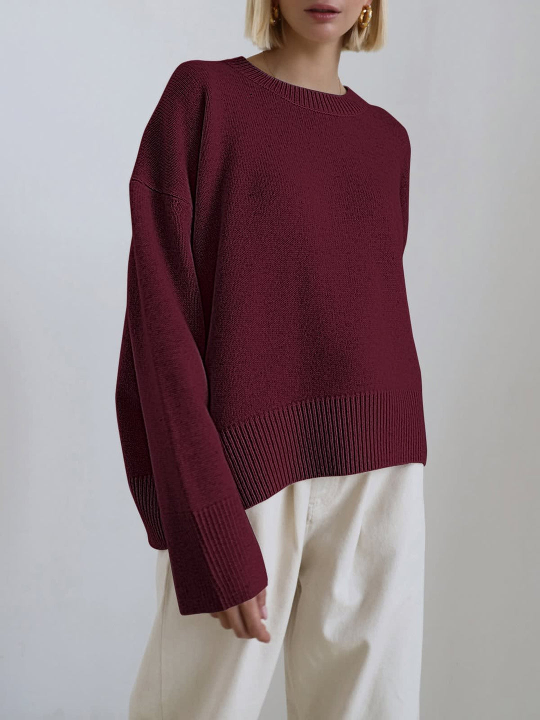 Cecilia Oversized Wide Sleeve Knitted Jumper