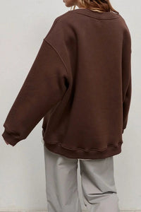 Maeve Oversized Brushed Crew Neck Sweatshirt