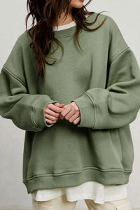 Maeve Oversized Brushed Crew Neck Sweatshirt