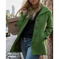 Amara Turndown Collar Button Front Winter Coat