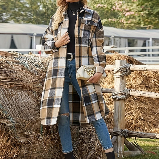 Octavia Check Longline Winter Coat_1