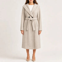 Liesel Belted Double Breasted Long Coat