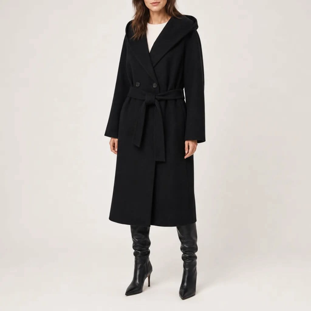 Liesel Belted Double Breasted Long Coat