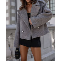 Cerys Cropped Button Front Winter Coat