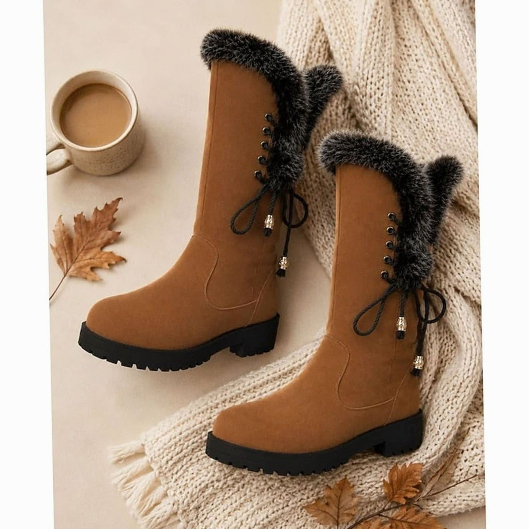 Annika Faux Fur Trim Winter Boots
