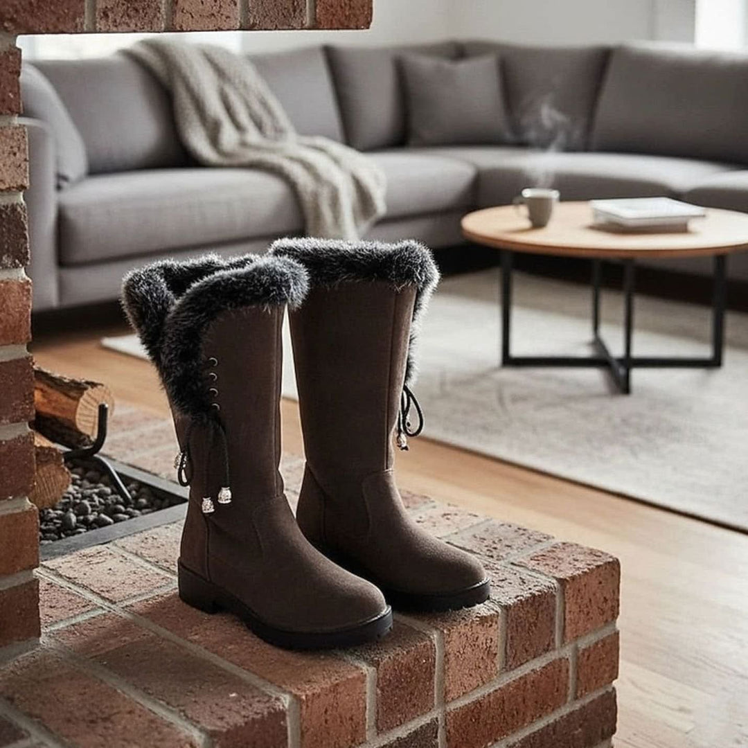 Annika Faux Fur Trim Winter Boots