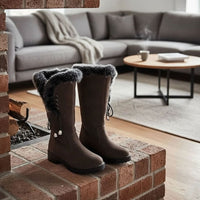 Annika Faux Fur Trim Winter Boots