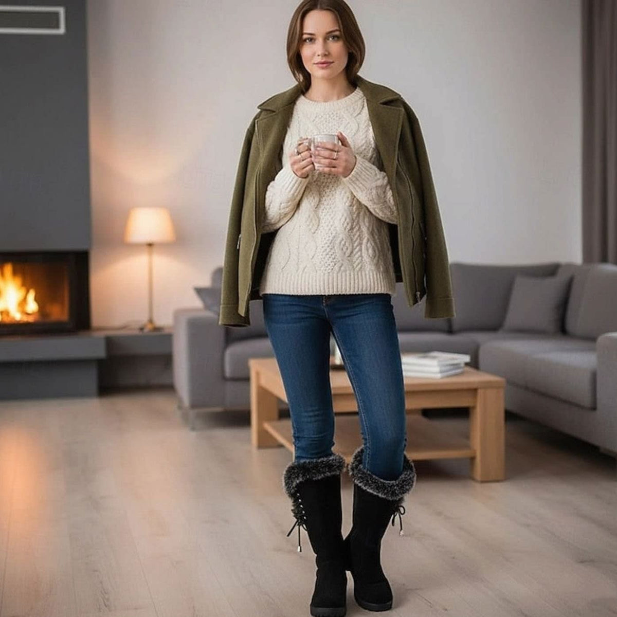 Annika Faux Fur Trim Winter Boots_8