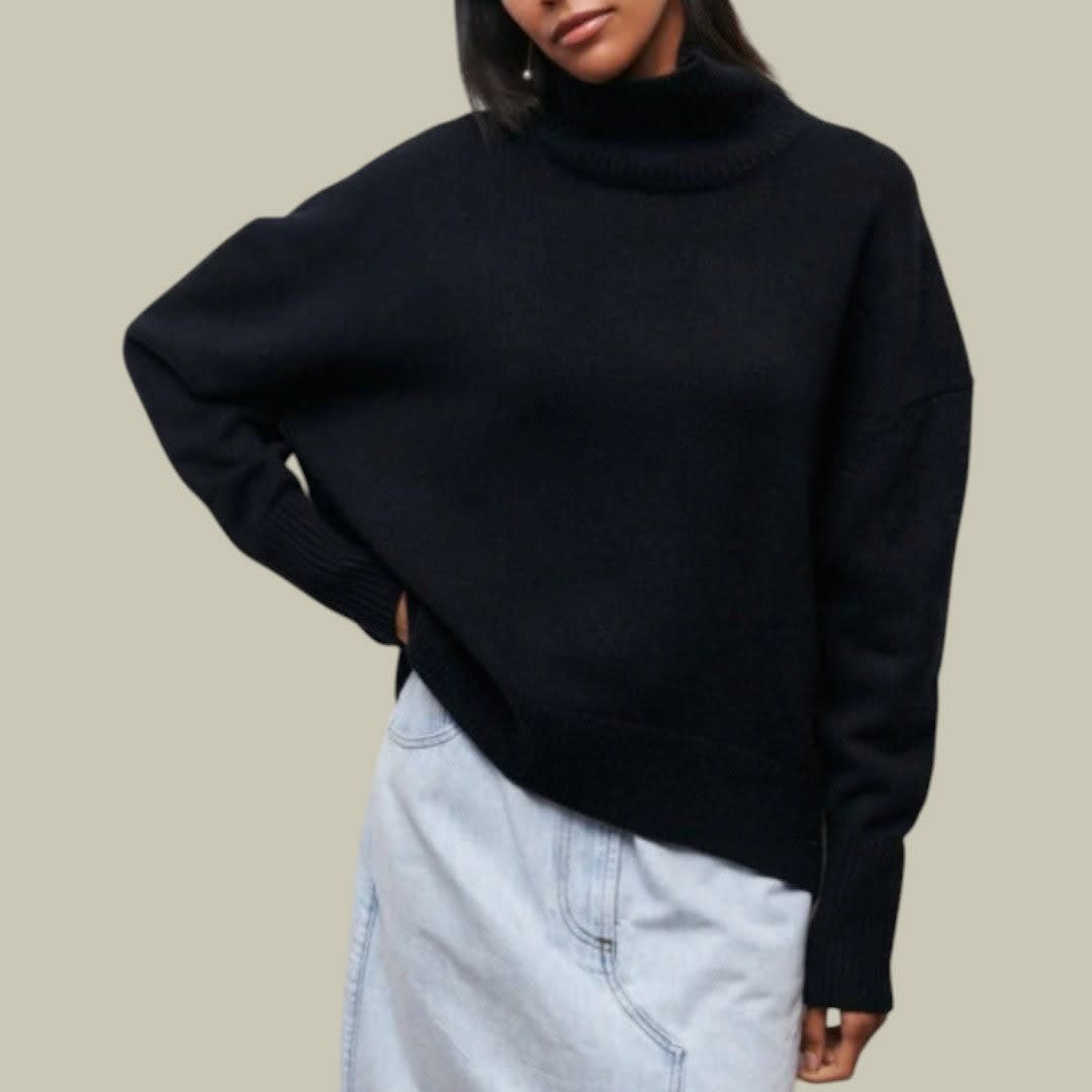 Noelle Relaxed Fit Roll Neck Jumper