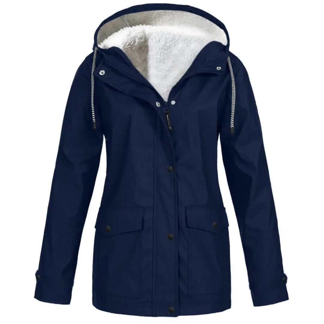 Cecily Sherpa Lined Hooded Parka Coat