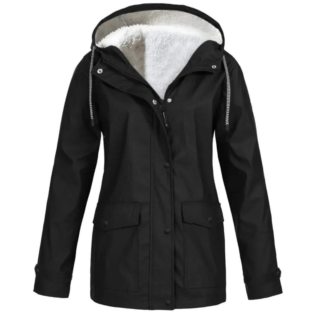 Cecily Sherpa Lined Hooded Parka Coat