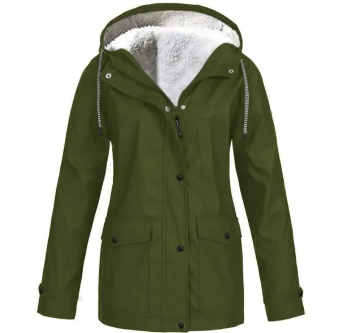 Cecily Sherpa Lined Hooded Parka Coat