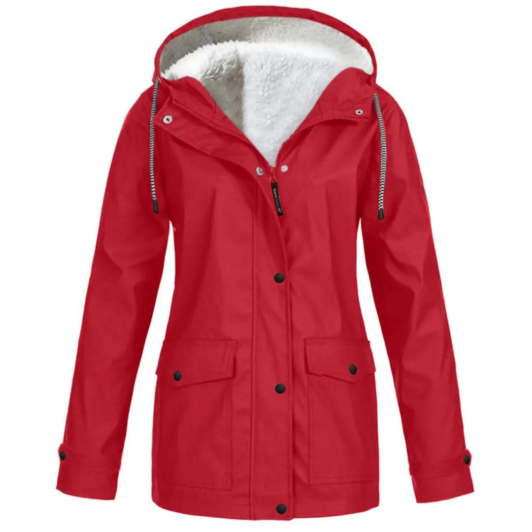 Cecily Sherpa Lined Hooded Parka Coat