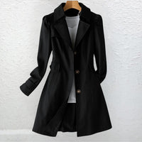 Pia Fitted Single Breasted Trench Coat