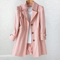 Pia Fitted Single Breasted Trench Coat