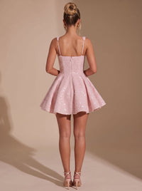 Maeve Sequin Bow Christmas Party Mini Dress