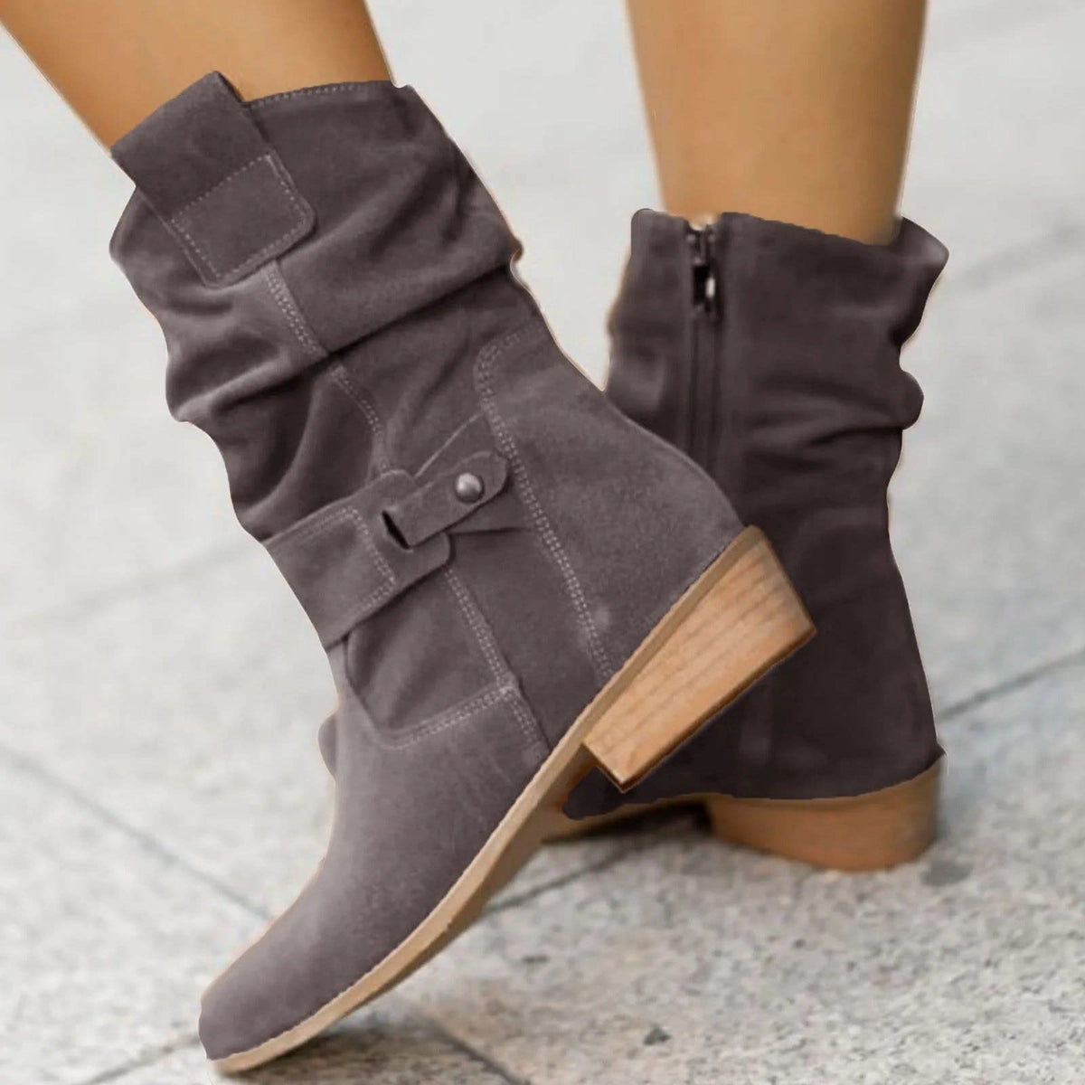 Cecilia Slouch Block Heel Ankle Boots_6