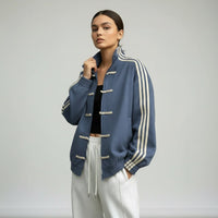 Gilda Retro Frog Button Track Jacket