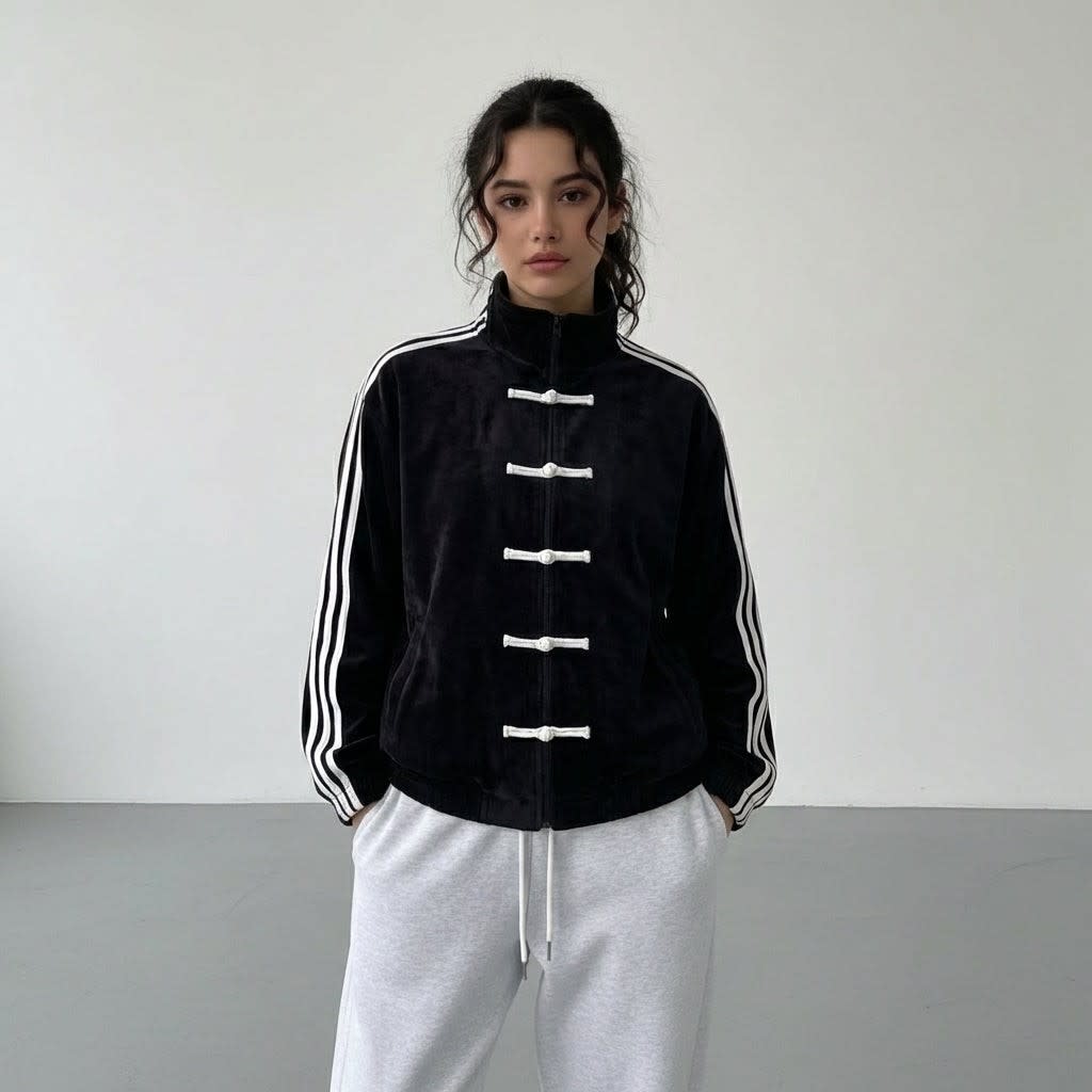 Gilda Retro Frog Button Track Jacket_10