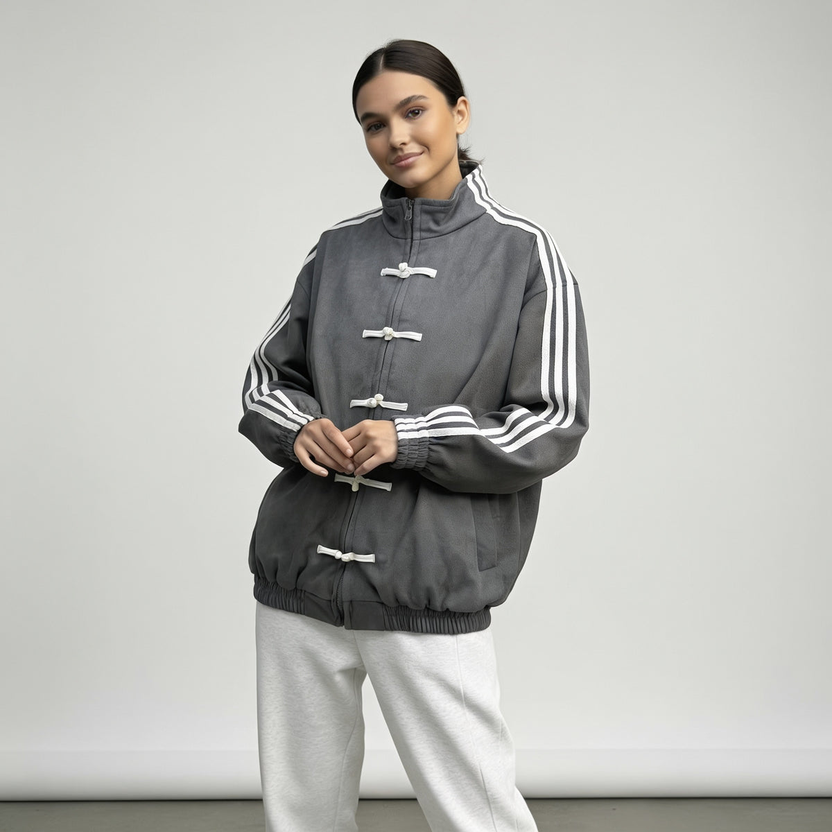 Gilda Retro Frog Button Track Jacket_12