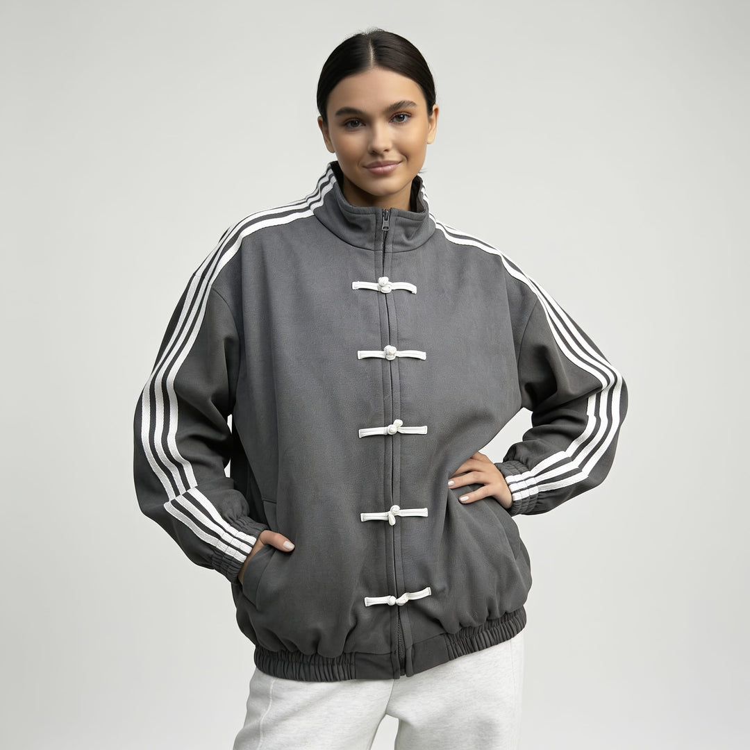 Gilda Retro Frog Button Track Jacket