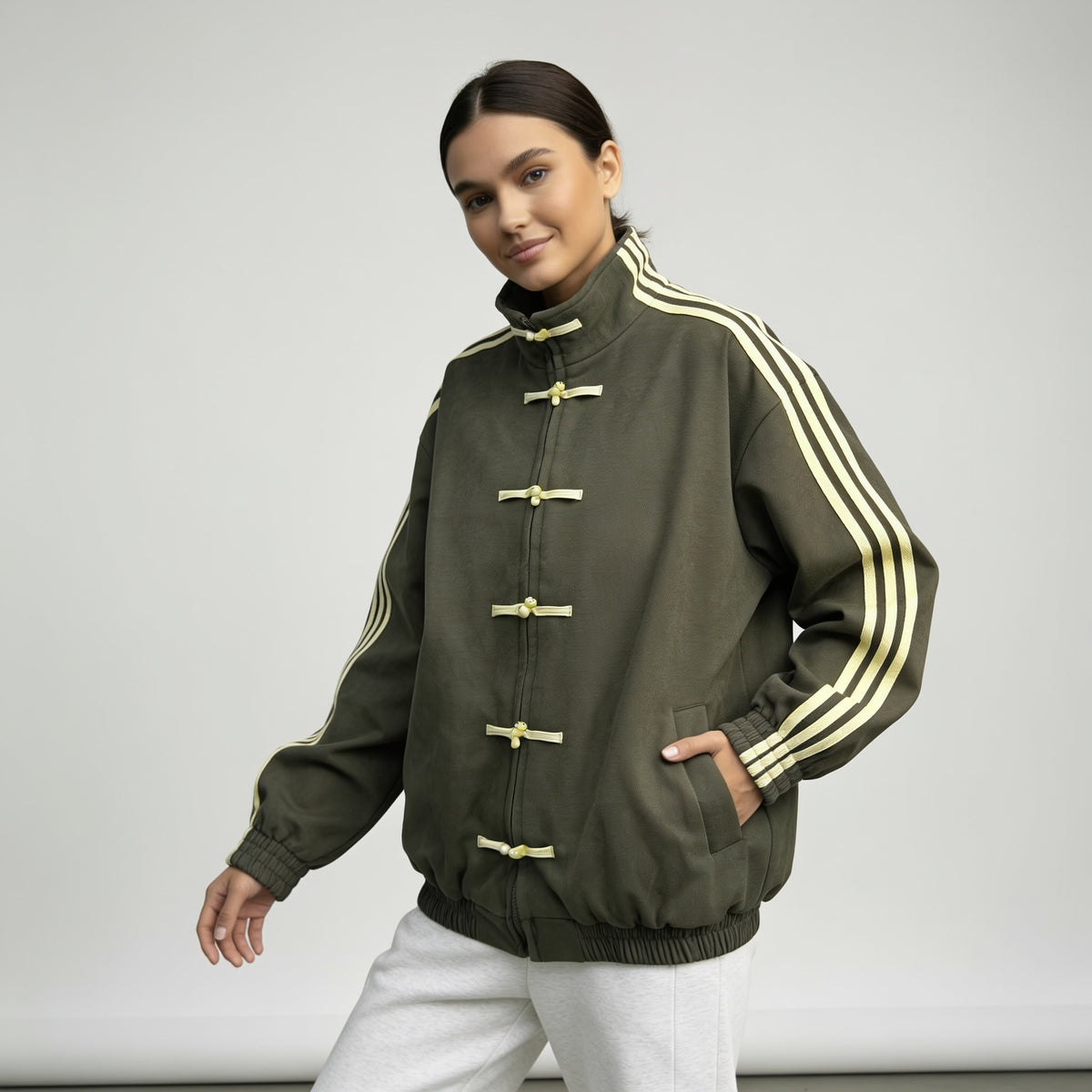 Gilda Retro Frog Button Track Jacket_14