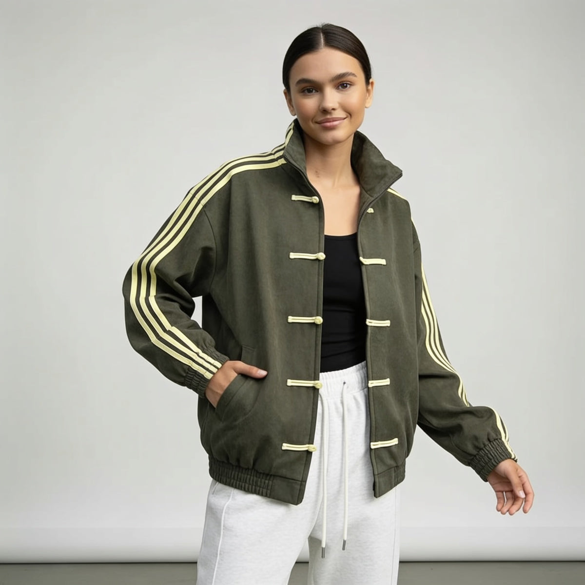 Gilda Retro Frog Button Track Jacket_15