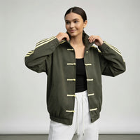 Gilda Retro Frog Button Track Jacket