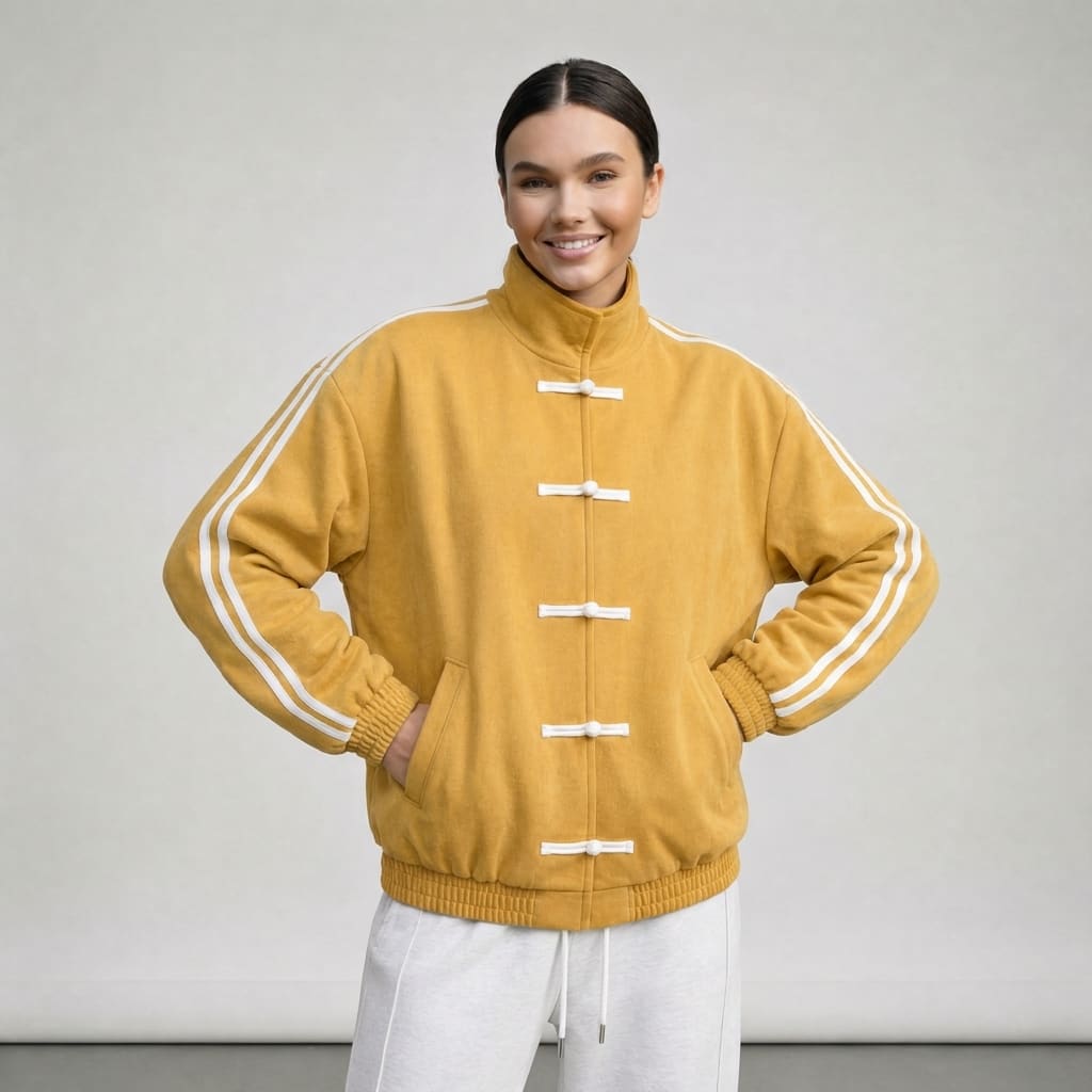 Gilda Retro Frog Button Track Jacket