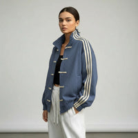 Gilda Retro Frog Button Track Jacket