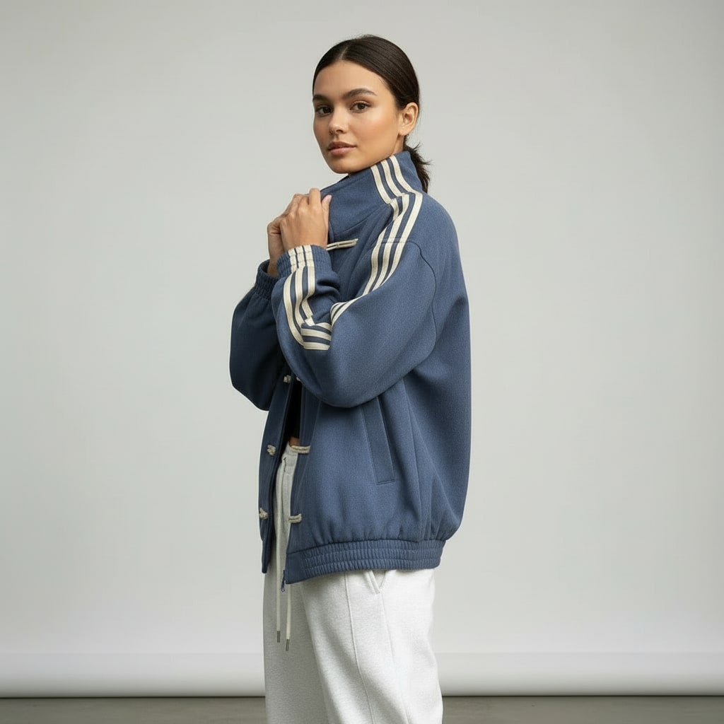 Gilda Retro Frog Button Track Jacket_3