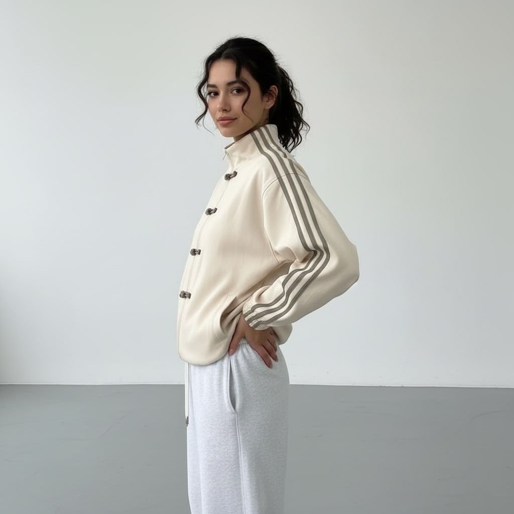 Gilda Retro Frog Button Track Jacket
