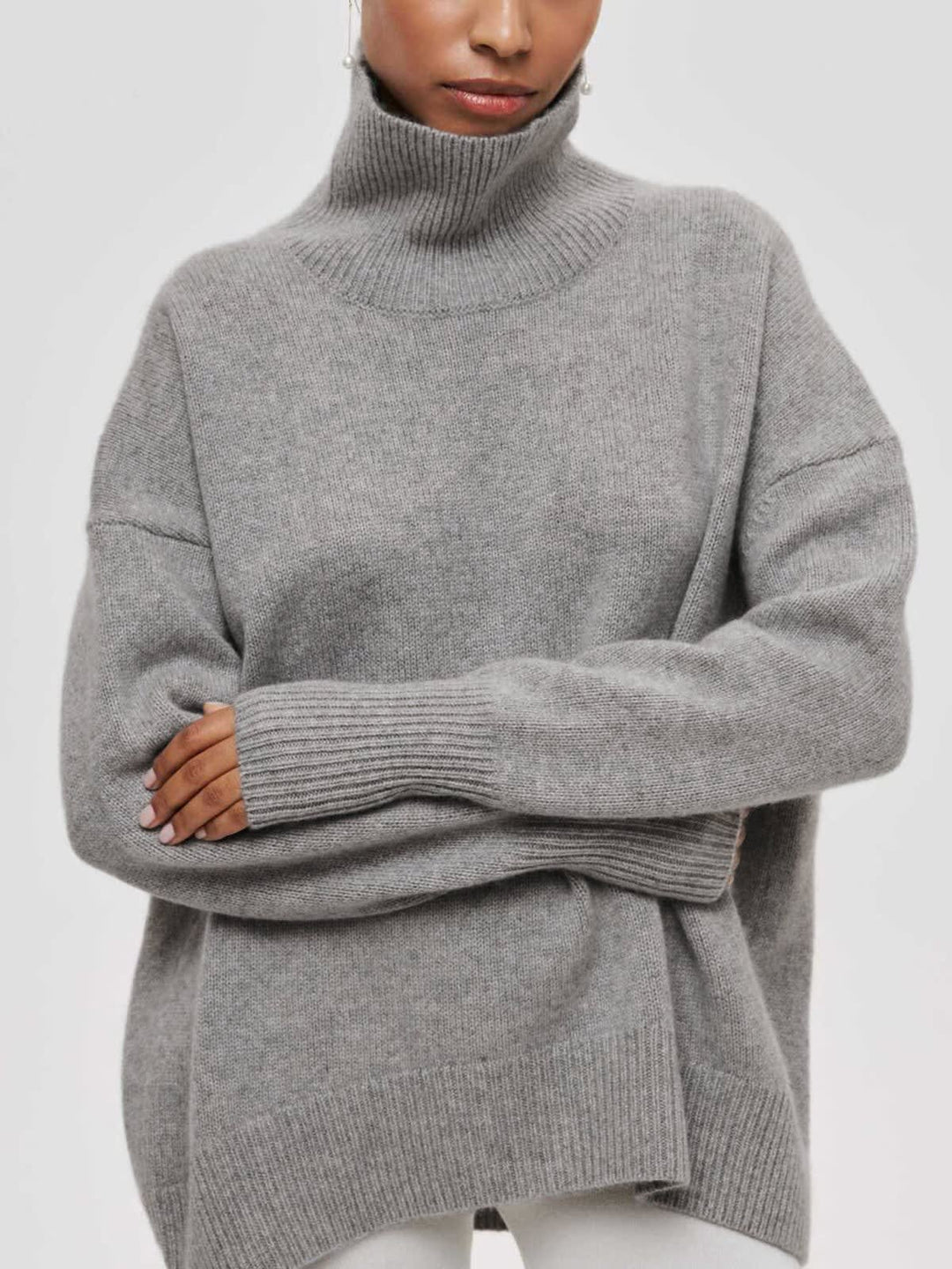 Rosalind Oversized Boxy Roll Neck Jumper